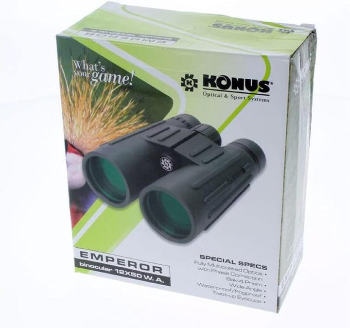 Immagine prodotto Konus Binocolo Emperor 12x50 WP/WA met Phasecoating (12x, 50 mm)