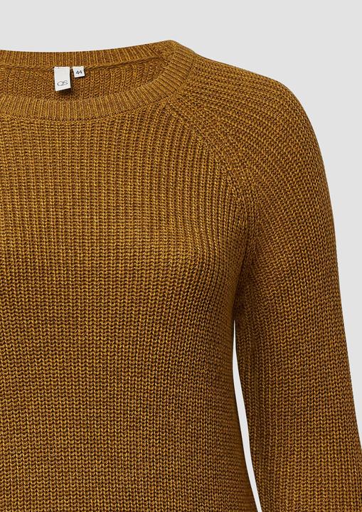 Produktbild S.Oliver Strickpullover Melierter Strickpullover mit Raglanärmeln (44)