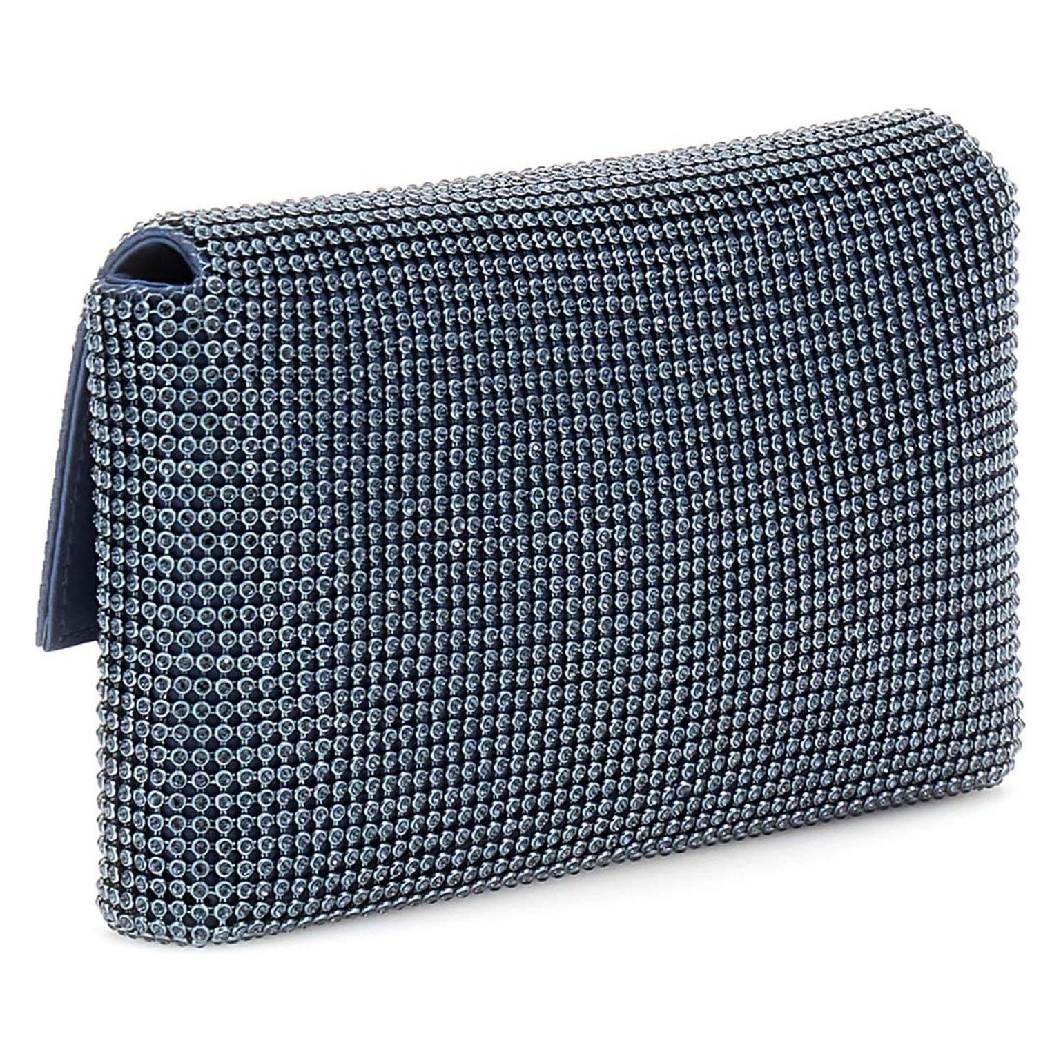 Guess, Damen, Handtasche, Zalina Mini Flap Clutch, Blau
