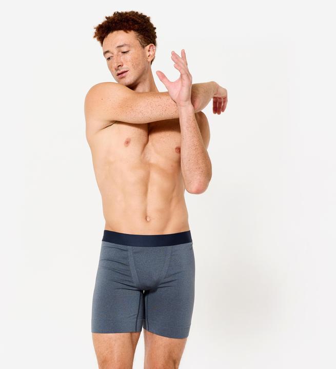 Produktbild Decathlon Lauf-Boxershorts Herren lang nahtlos blau (XXL)