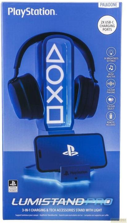 Paladone Products Paladone Lampada Stand per Cuffie Premium PlayStation Logo (Playstation Classic)