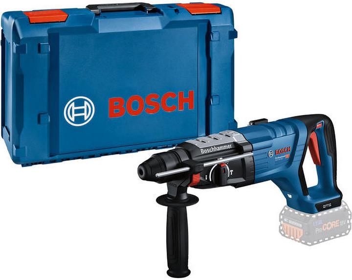 Actual product image Bosch Professional Cordless rotary hammer GBH 18V-28 D Professional solo, 18Volt XL-BOXX (blue/black, without battery (Rechargeable battery operated)