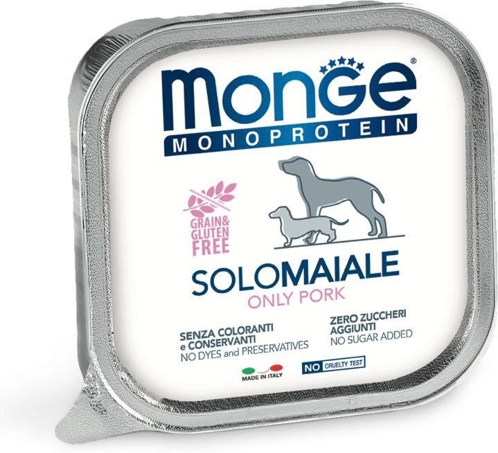 Actual product image Monge Monoprotein SOLO Dog, Pork (Adult, 1 pcs., 150 g)