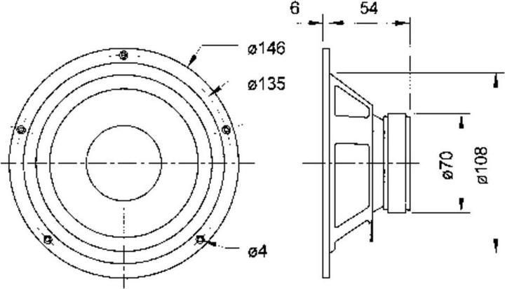 Produktbild Visaton HiFi-Tiefmitteltöner W 130 S, 8 Ohm