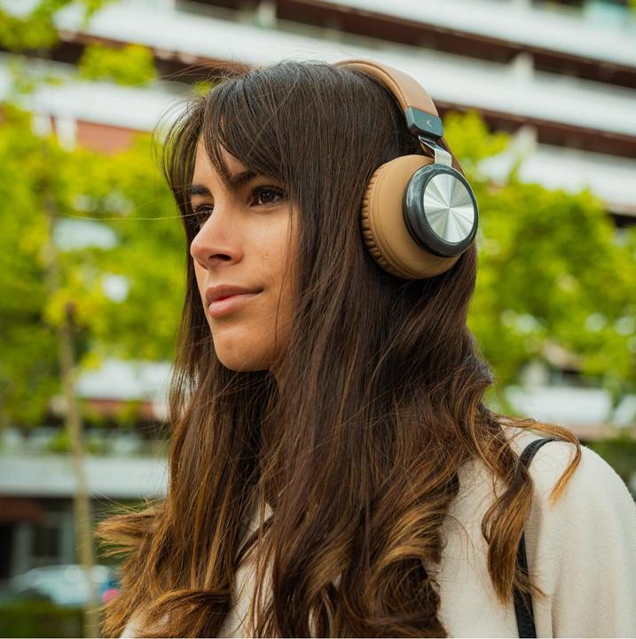 Actual product image KSIX Retro2 Stereo Earphones Brown (6 h, Wireless)