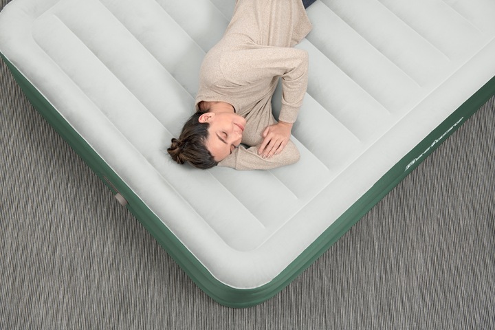 Actual product image Bestway ToughLite TPU Queen Air Mattress Queen, Built-in AC Pump 203x152x46 cm