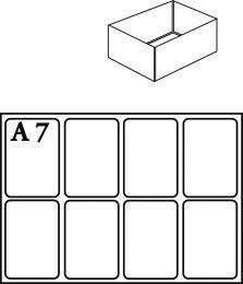Actual product image Raaco Compartment insert 55 4xA7-1 (4 pieces)