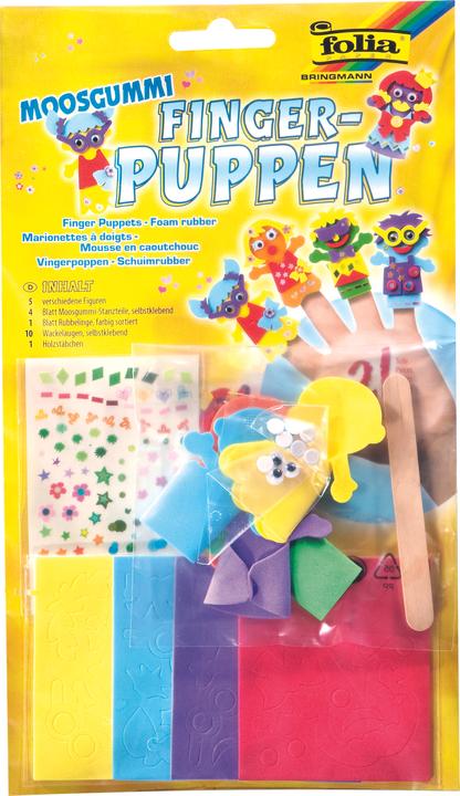Folia Moosgummi Fingerpuppen KINDER
