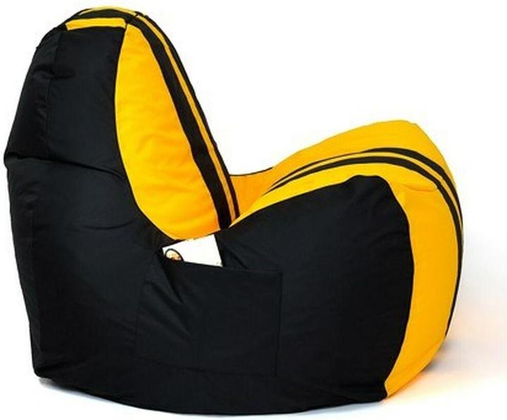Actual product image Go Gift Sako bag pouffe Ferrari black-yellow XXL 140 x 100 cm