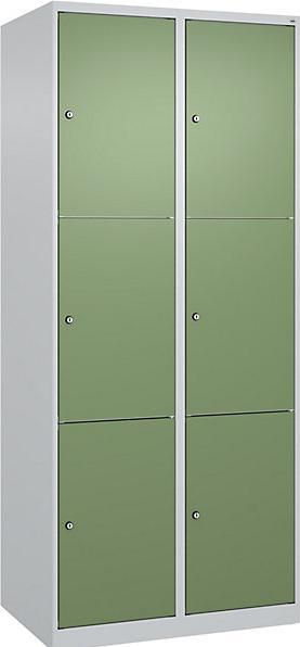 Light grey, Reseda green