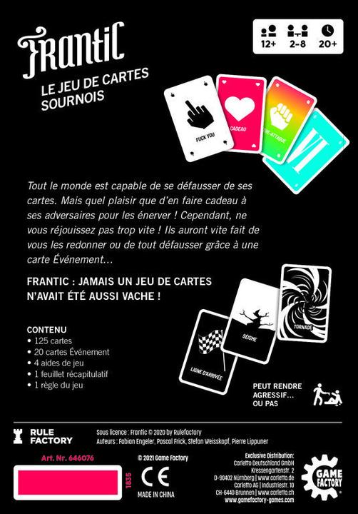 Actual product image Game Factory Frantic (2 - 8 Players)