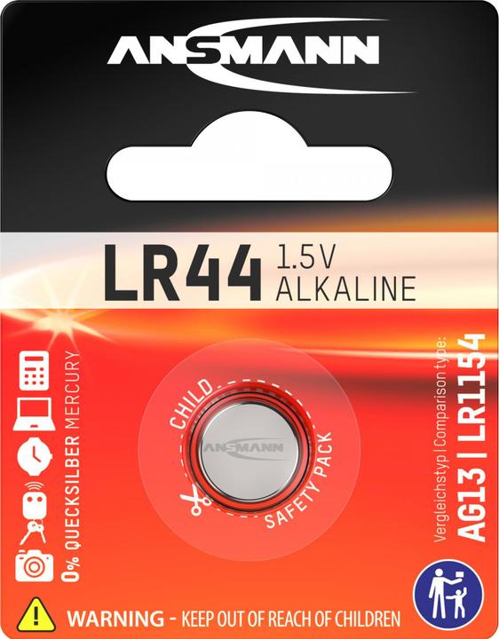 Ansmann Lr 44 (1 Pcs., LR44, 145 mAh)