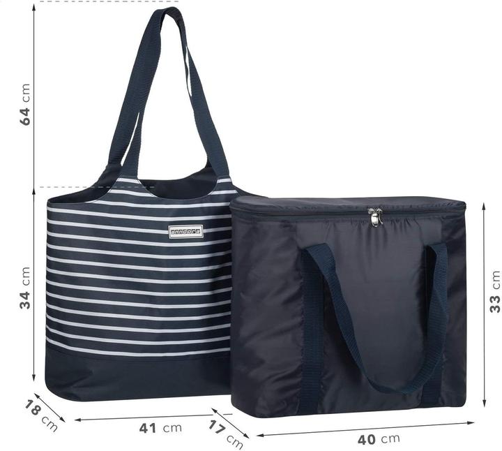 Produktbild Anndora 2-in-1 Einkaufstasche mit Isoliertasche
