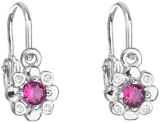 Immagine prodotto Evolution Group Orecchini per bambini in argento con zirconi rosa 11174.3 per bambini