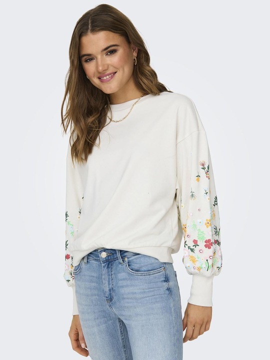 Actual product image Only Regular fit Round neck Ribbed cuffs Drop shoulder Sweatshirt Sweatshirt (L)