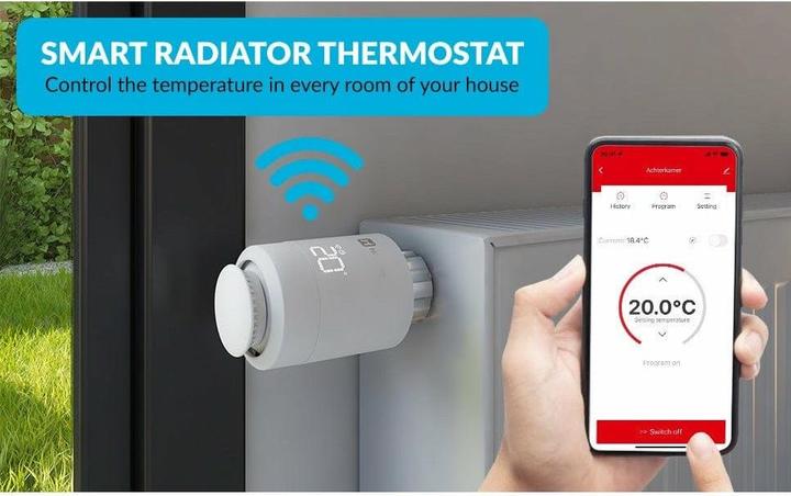 Image du produit Konjac Sponge Thermostat de radiateur Hihome Smart Zigbee