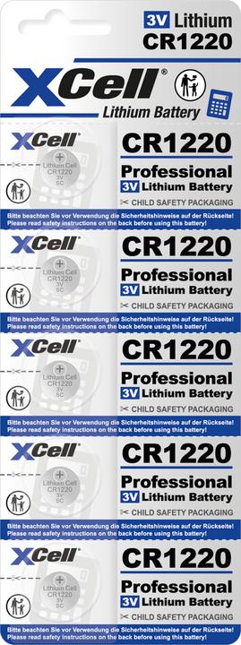 Label énergétique Hückmann Pile bouton au lithium 3V (5 pcs, CR1220)