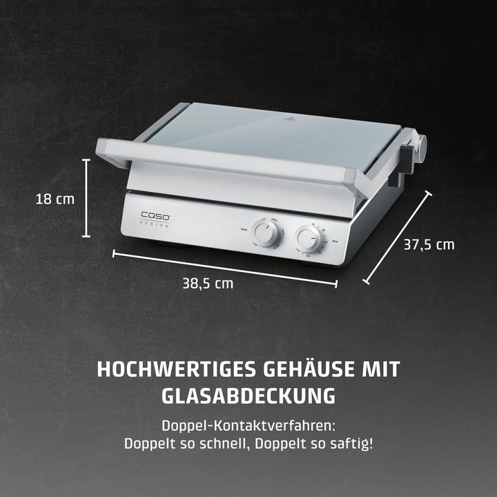 Produktbild Caso Table grill Double Contact Grill | SteakChef | Contact grill | 2000 W | Stainless Steel