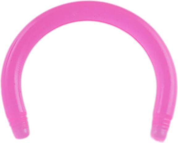 Produktbild Star Piercing Micro Circular Barbell-Stab pink (Kunststoff, ohne Messing)
