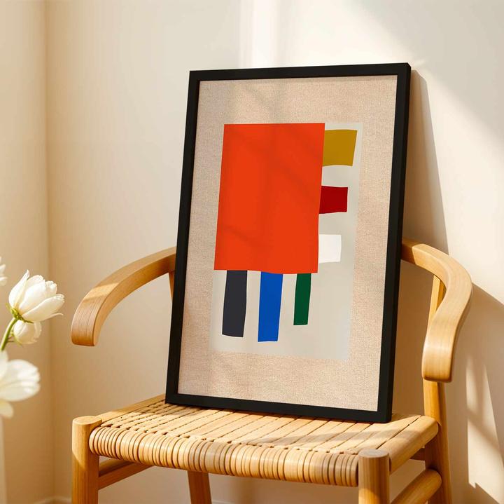 Wallxpert Linia Decorative Framed Canvas Painting (74 x 74 cm)