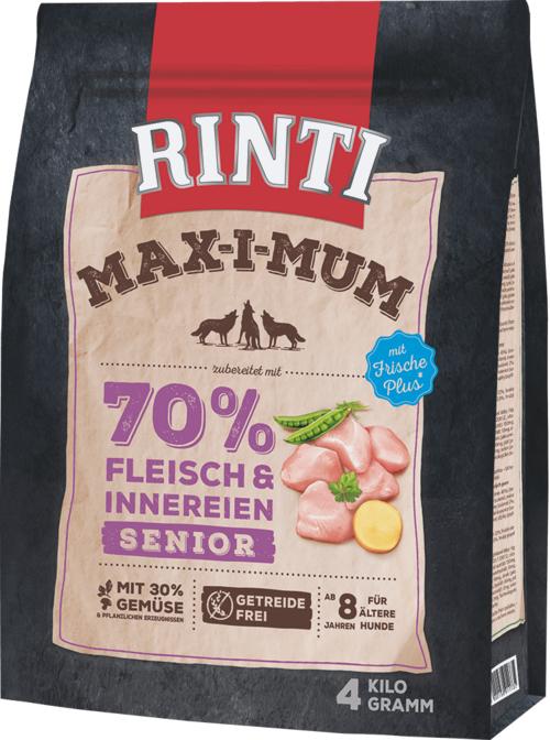Image du produit Rinti Nourriture sèche pour chiens Max-i-mum Senior poulet 4 kg (Senior, 1 pcs, 4000 g)