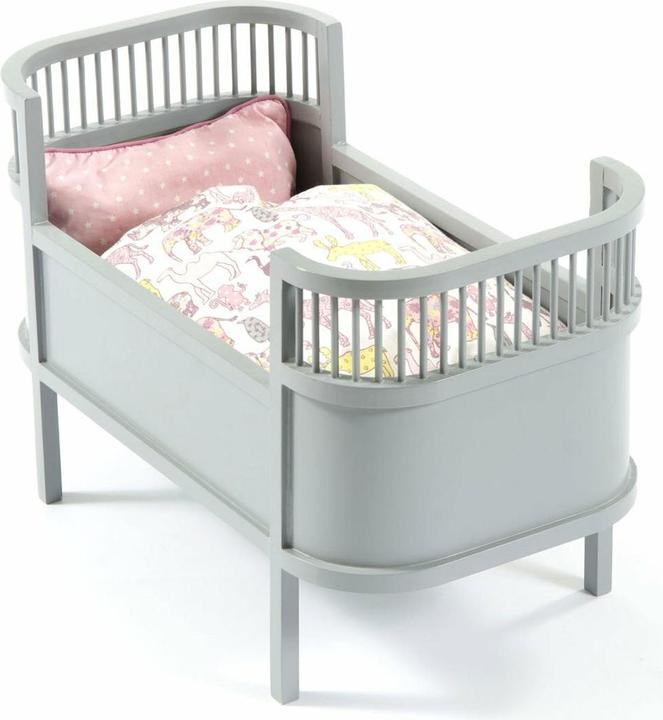 Produktbild Smallstuff Puppenbett Rosaline aus Holz grau, gross
