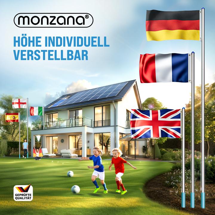 Actual product image Monzana Aluminium flagpole 6.50m
