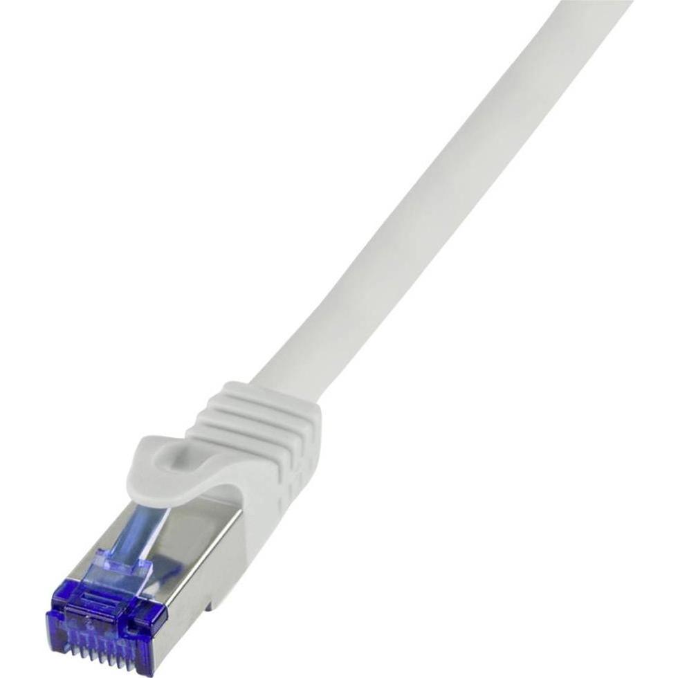 LogiLink Patchkabel Ultraflex, Kat.6A, S/FTP, 3.0 m, grau mitCat.7 Rohkabel, extra flexibles & weiches Kabel (S/FTP, CAT...
