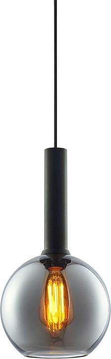 Image du produit Isoled Suspension, black round verre, E27, 20cm, 50-300cm, excl. baldaquin (E27)