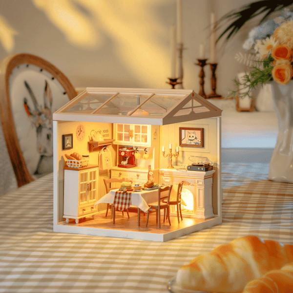 Actual product image Robotime Warm Dining Room