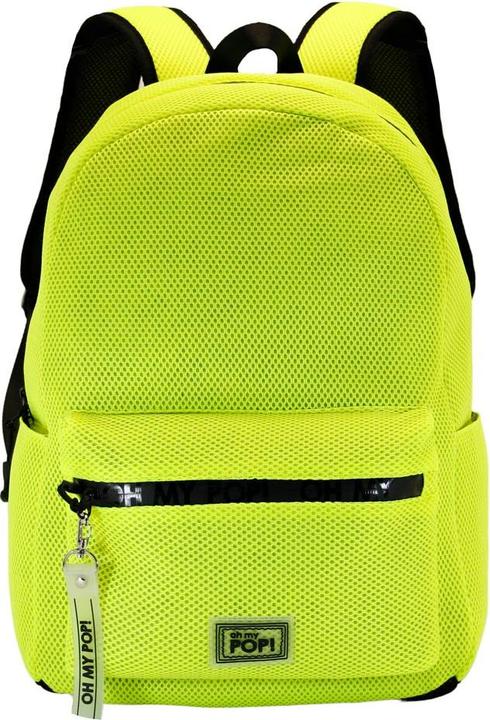 Actual product image Oh My Pop! Mesh Backpack Yellow Neon