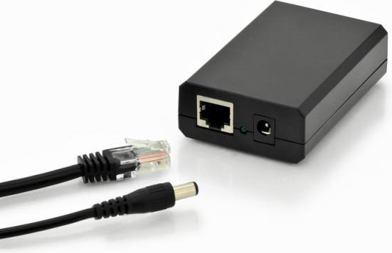 Produktbild Digitus Gigabit PoE af Splitter10/100/1000Mbps 12W Eingang 802,3af Ausgang 5V/2A 9V/1,5A 12V/1A Kunststof... (2 Ports)