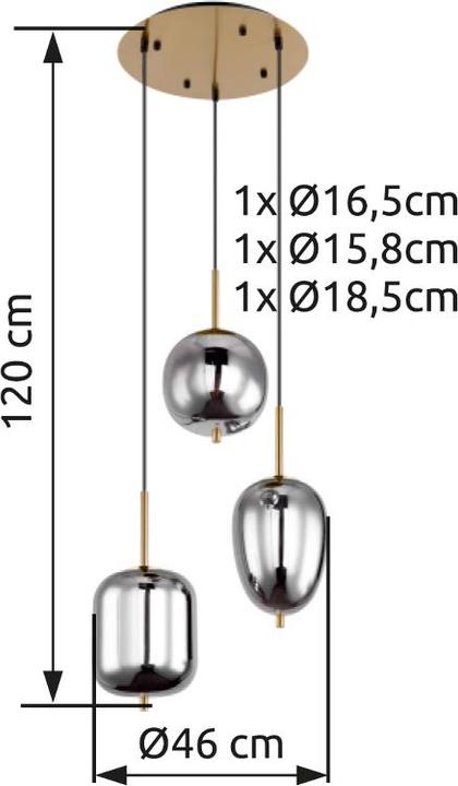 Produktbild Globo Blacky I (E14)