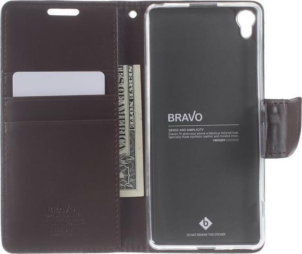 Actual product image Goospery Bravo Diary Series (Sony Xperia XA)