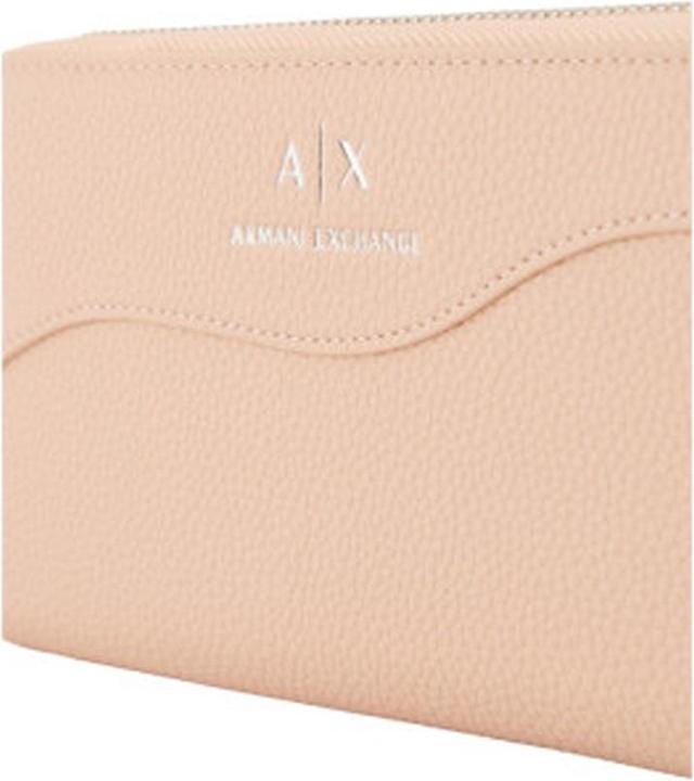 Actual product image Armani Exchange Essential Wave Silver Logo Bi-Fold Wallet