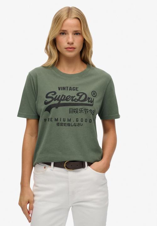 Actual product image Superdry Embellished Vl Relaxed Tee (S)
