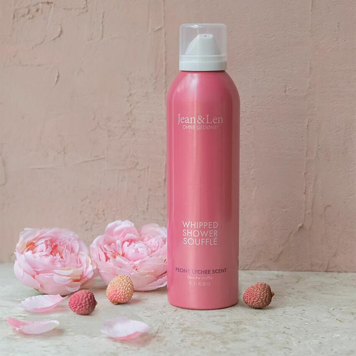 Actual product image Jean & Len Shower Gel to Mousse Peony/Lychee, 200ml (200 ml)