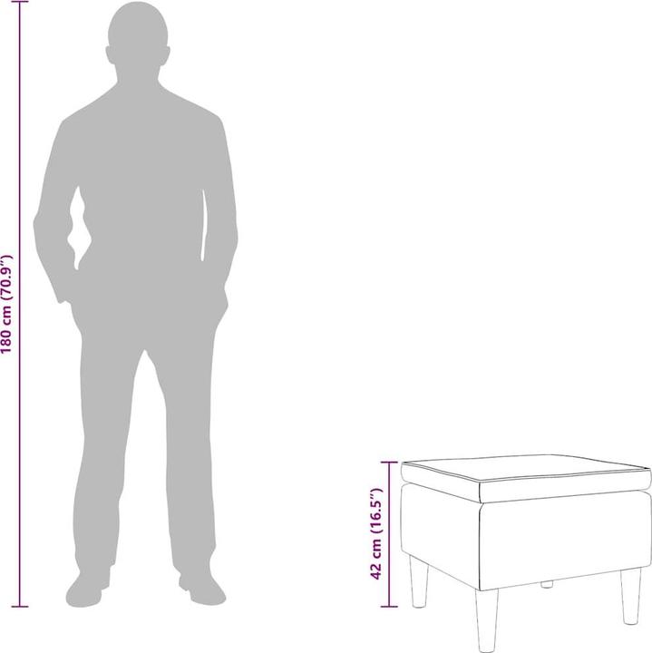 Actual product image vidaXL Hocker