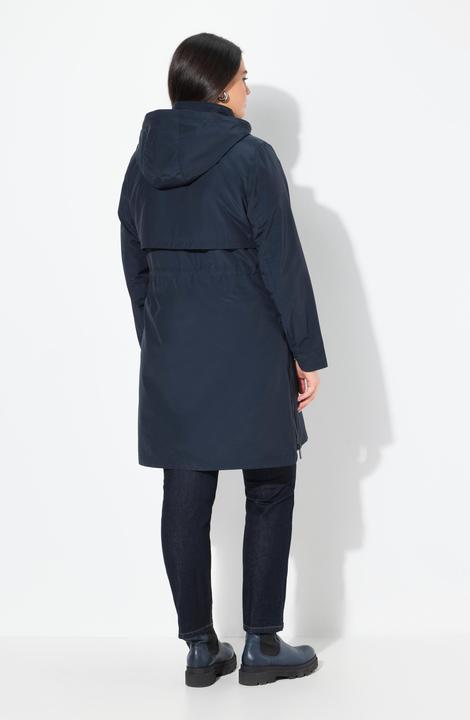Actual product image Ulla Popken Parka, Zipper-Seitenschlitze, Kapuze, Zipptaschen (56)