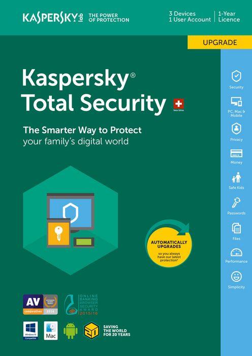 Produktbild Kaspersky Total Security (3 User, 12 Monate)