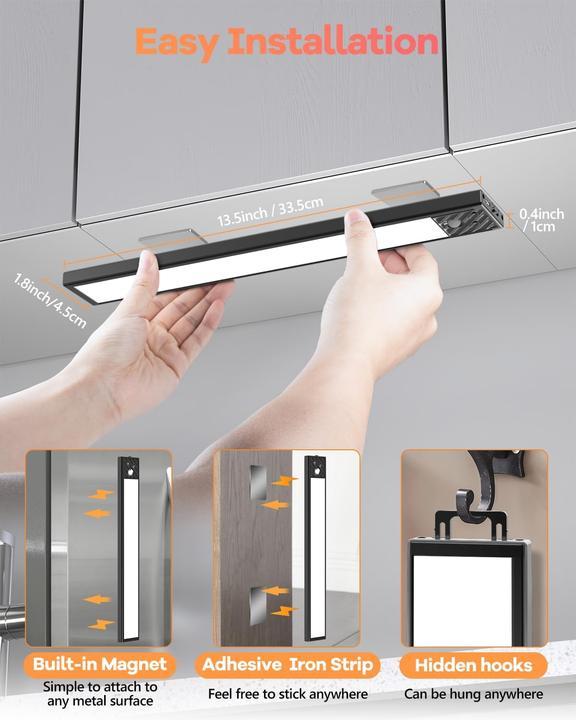 Produktbild Hiboitec LED Schrankbeleuchtung mit Bewegungsmelder (350 lm)