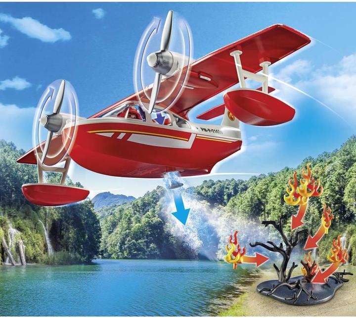 Immagine prodotto Playmobil Aereo antincendio con funzione di estinzione (71463)