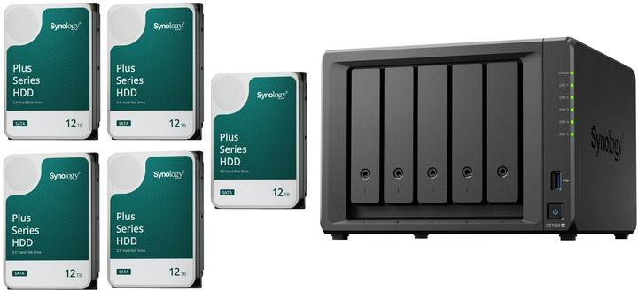 Produktbild Synology DS1525+ (5 x 12 TB, Synology HAT 33xx)