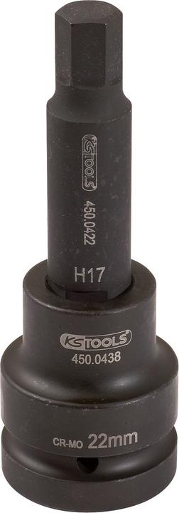 Actual product image KS Tools 3/4" power bit socket nut hexagonal socket (17 mm)