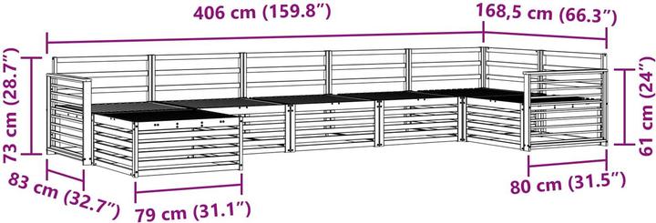 Produktbild vidaXL Outdoor-Sofa