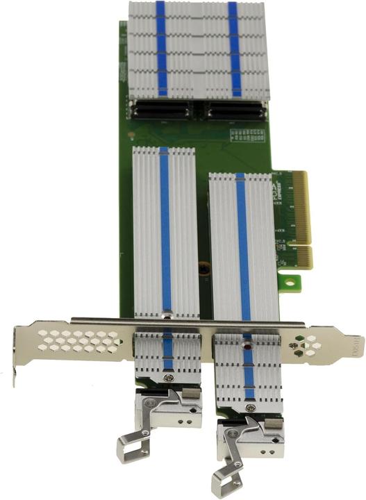 Produktbild Kalea-informatique PCIe 3.0 x8 Controllerkarte für 2 M.2 NVMe SSDs mit Hardware-RAID 0,1, JBOD und Hot-Swap