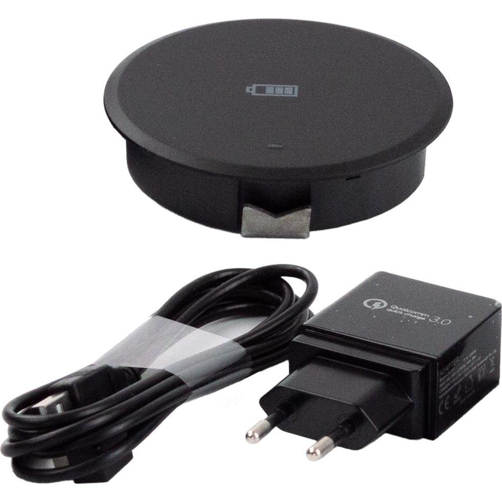OPO Smartphone-Ladestation (15 W), Wireless Charger, Schwarz