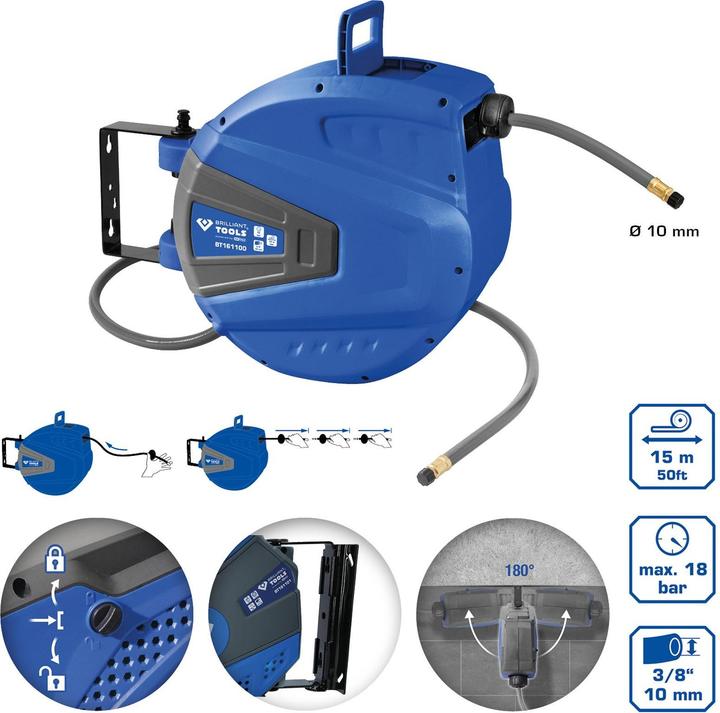 Produktbild KS Tools Druckluftschlauch-Aufroller