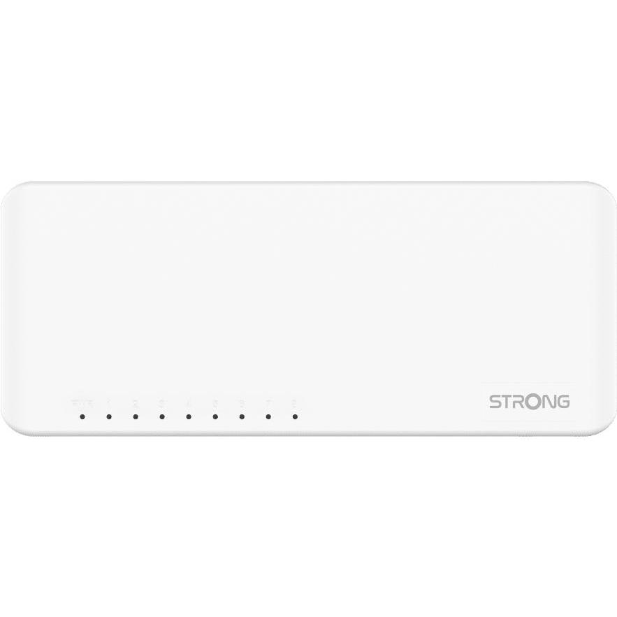 Strong SW 8000P Switch (8 Ports), Netzwerk Switch, Weiss
