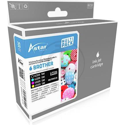 Thumbnail - Astar, Druckerpatrone, 4er-Pack - Schwarz, Gelb, Cyan, Magenta (B, V, BK, Y)
